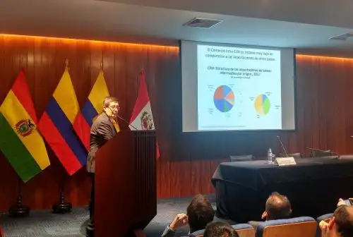 Presentación de la MIP Sudamericana en la sede de la Comunidad Andina